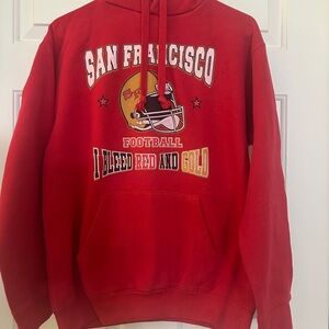 Red San Francisco Football Hoodie